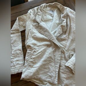 One Teaspoon Linen Tuxedo Jacket